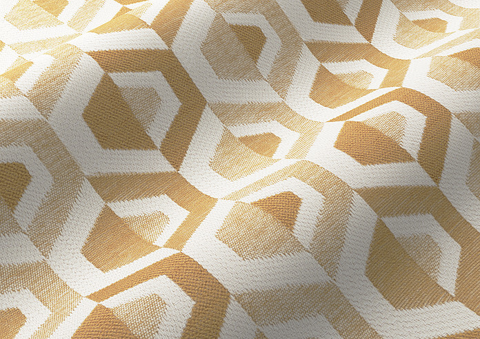 Gusta, Ochre - Twist&Fit Roman Blind - Image 4